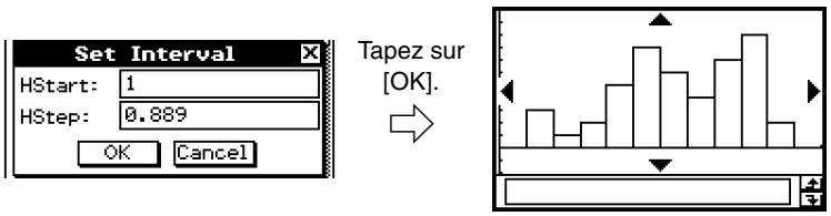 CASIO CLASSPAD 300 - Réglages des paramètres du graphique (page 7-3-3, 7-3-4) - 1