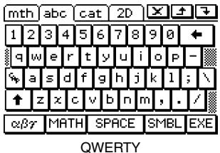 CASIO CLASSPAD 300 - 14-8 Spécification du format de clavier alphabétique - 1