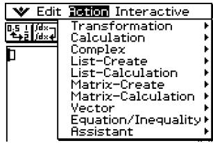 CASIO CLASSPAD 300 - - Opérations sur le ClassPad - 1