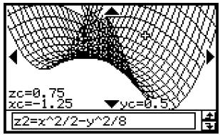 CASIO CLASSPAD 300 - Suivi de courbe et relevé des coordonnées d'un point - 1