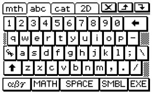 CASIO CLASSPAD 300 - - Jeu de touches initialeduclavier alphabétique(abc) - 1