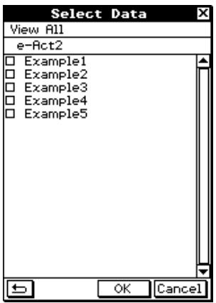 CASIO CLASSPAD 300 - Listede dossiers eActivity - 2