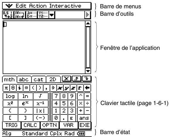 CASIO CLASSPAD 300 - Fenêtre d'application - 1