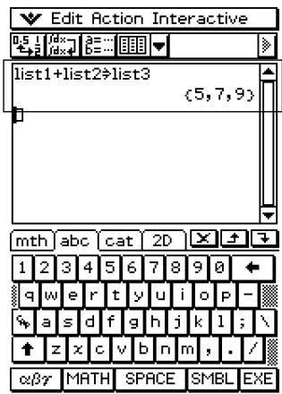 CASIO CLASSPAD 300 - - Opérations sur le ClassPad - 2