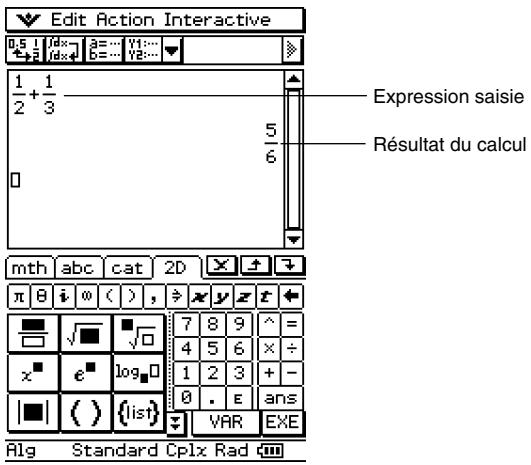 CASIO CLASSPAD 300 - Fenêtre de l'application Principale - 2