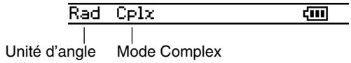 CASIO CLASSPAD 300 - Barre d'etat de l'application Graphe &amp; Table - 1