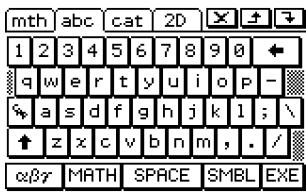 CASIO CLASSPAD 300 - - Clavier 2D - 2