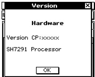 CASIO CLASSPAD 330 - - Voir les informations concernant la version du matériel - 1