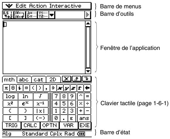 CASIO CLASSPAD 330 - Fenêtre d'application - 1