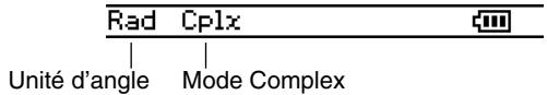 CASIO CLASSPAD 330 - Barre d'etat de l'application Graphe &amp; Table - 1