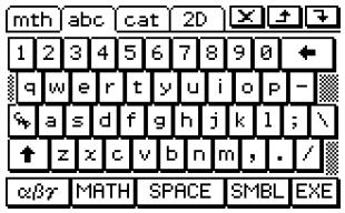 CASIO CLASSPAD 330 - - Jeu de touches initialeduclavier alphabétique(abc) - 1