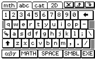 CASIO CLASSPAD 330 - - Clavier 2D - 2