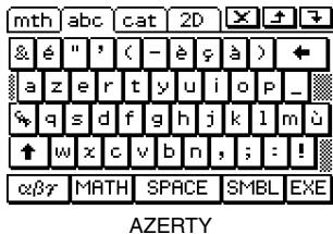 CASIO CLASSPAD 330 - 14-8 Spécification du format de clavier alphabétique - 2