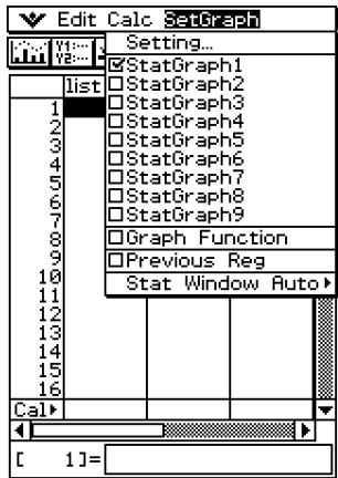 CASIO CLASSPAD 330 - Emploi du menu SetGraph - 1