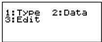 CASIO FX92 COLLEGE 2D - Ecran de I'éditeur STAT - 1