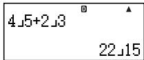 CASIO FX92 COLLEGE 2D - Spcification du format d'entree/sortie - 2