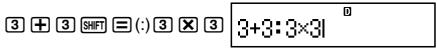 CASIO FX92 COLLEGE 2D - Utilisation d'instructions multiples dans les calculs - 1