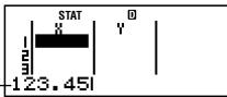 CASIO FX92 COLLEGE 2D - Régles de saisie des données d'échantillons sur l'écran de l'éditeur STAT - 3