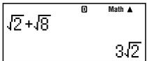 CASIO FX92 COLLEGE 2D - Example 1: 2 + 8 = 32 - 3