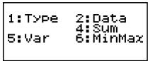 CASIO FX92 COLLEGE 2D - Ecran de calcul STAT - 1