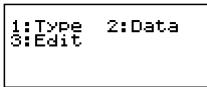 CASIO FX92 COLLEGE 2D - Ecran de I'éditeur STAT - 2