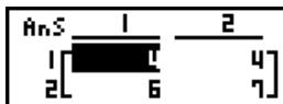 CASIO GRAPH 100 USB - - Opérations arithmetiques sur une matrice - 5