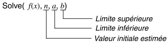 CASIO GRAPH 100 USB - ■ Utilisation de la fonction de résolution dans un programme - 1