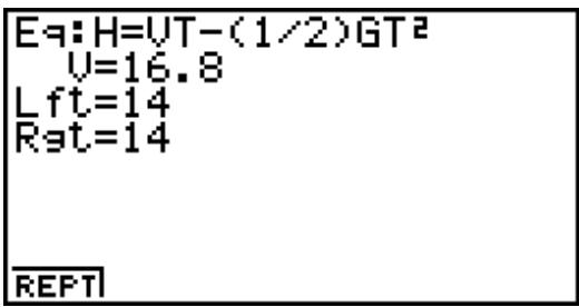 CASIO GRAPH 100 USB - Ecran de résultat - 1