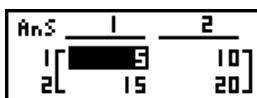 CASIO GRAPH 100 USB - - Opérations arithmetiques sur une matrice - 3