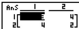 CASIO GRAPH 100 USB - - Opérations arithmetiques sur une matrice - 1
