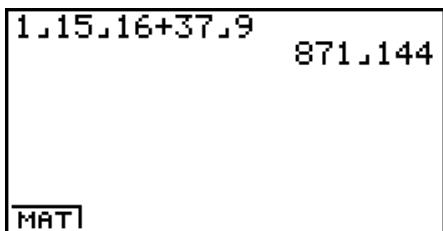 CASIO GRAPH 100 USB - Conversion d'une fraction mixte en un nombre fractionnaire - 1