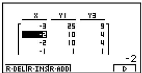 CASIO GRAPH 100 USB - Pour insérer une ligne - 1