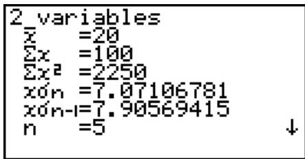 CASIO GRAPH 100 USB - Calculs statistiques à variable double - 1