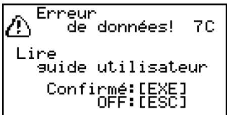 CASIO GRAPH 100 USB - - Message Erreur de données - 1