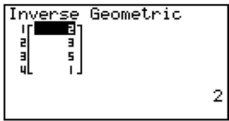 CASIO GRAPH 25+ - - Loi géométrique cumulative inverse - 2