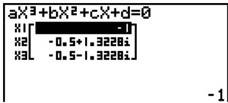 CASIO GRAPH 25+ - Exemple Pour résoudre l'équation cubique (unité d'angle = Rad) - 4