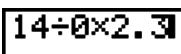 CASIO GRAPH 25+ - Pour faire des corrections dans le calcul d'origine - 2