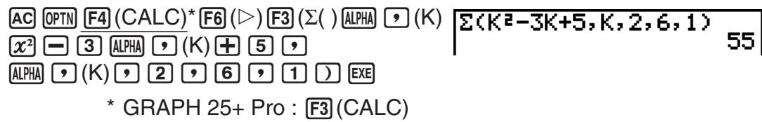 CASIO GRAPH 25+ - Exemple Effectuer le calcul suivant : - 1
