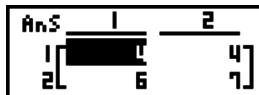 CASIO GRAPH 25+ - Exemple 2 Multiplier les deux matrices de l'exemple 1 (matrice A× matrice B) - 1