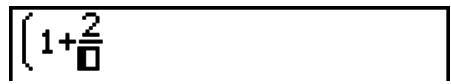 CASIO GRAPH 25+ - Example 2 Ecrire (1 + 25)^2 - 8