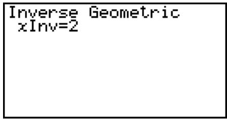 CASIO GRAPH 25+ - - Loi géométrique cumulative inverse - 3