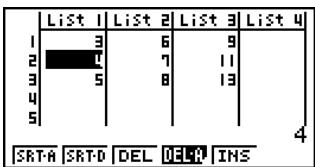 CASIO GRAPH 35 - - Pour supprimer un élément - 2