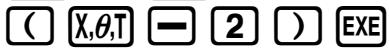 CASIO GRAPH 35 - Exemple 1:Tracer le graphe de Y = X(X + 1)(X - 2) - 3