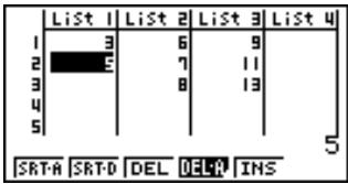 CASIO GRAPH 35 - - Pour supprimer un élément - 3