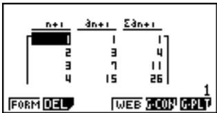 CASIO GRAPH 35 - 16-2 Entrée d'une formule de récurrence et génération d'une table - 4