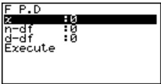 CASIO GRAPH 35 - - Densité de probabilité F - 1