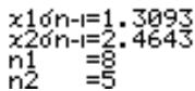 CASIO GRAPH 35 - Effectuer le test t à 2 échantillons quand deux listes de données sont entresetés - 2