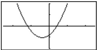 CASIO GRAPH 35 - - Pour représentater graphiquement une fonction avec coordonnées rectangulaires (Y =) [Sketch]-[GRPH]-[Y=] - 1