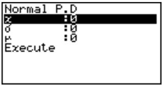CASIO GRAPH 35 - - Densité de probabilité normale - 1