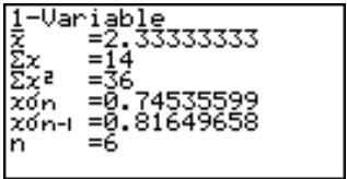 CASIO GRAPH 35+ - ■ Exécution de calculs statistiques - 2